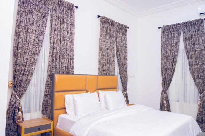 Furnished living room in shortlet apartment Kubwa Abuja