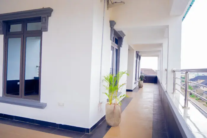 Furnished living room in shortlet apartment Kubwa Abuja