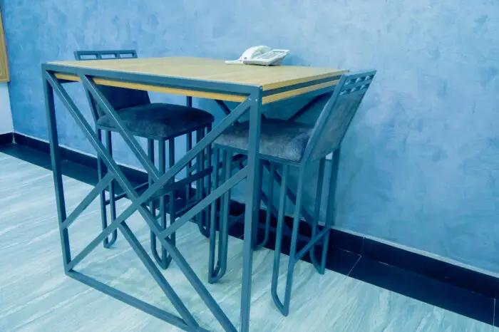 Furnished living room in shortlet apartment Kubwa Abuja